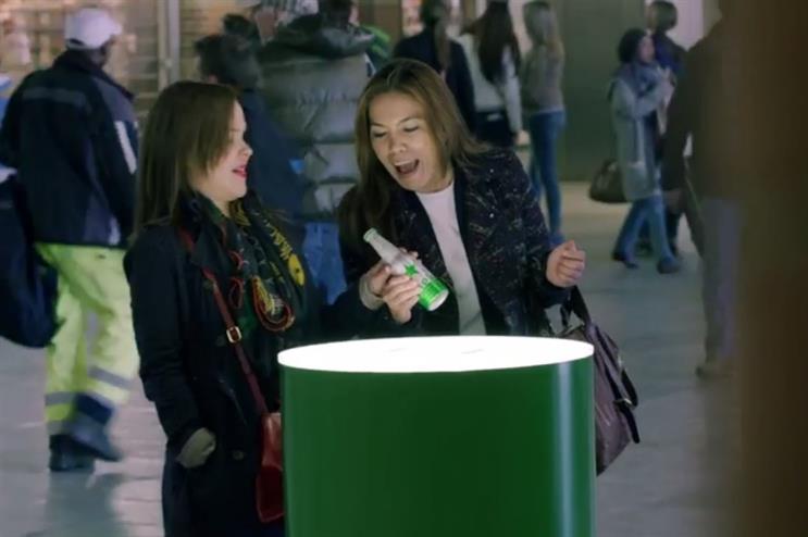 Heineken has placed interactive, GPS-enabled bottles around Amsterdam