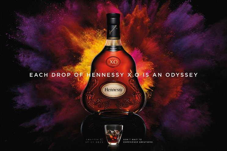 The experience aims to highlight the versatility of Hennessy X.O