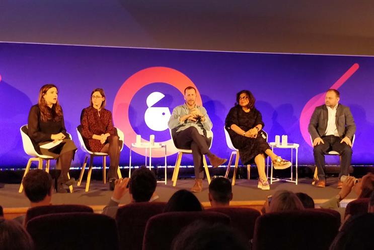 Panel on wellbeing (L-R): Greaves, Eyre, Krichefski, Robb and Evans