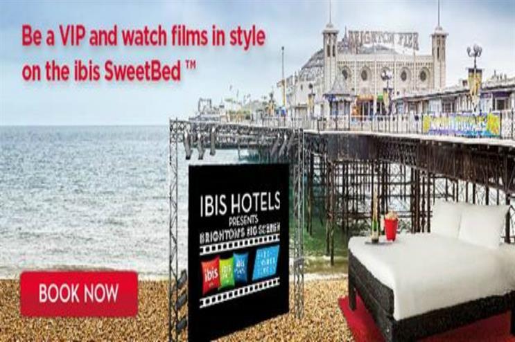 The VIP bed experience forms part of Brighton's Big Screen event