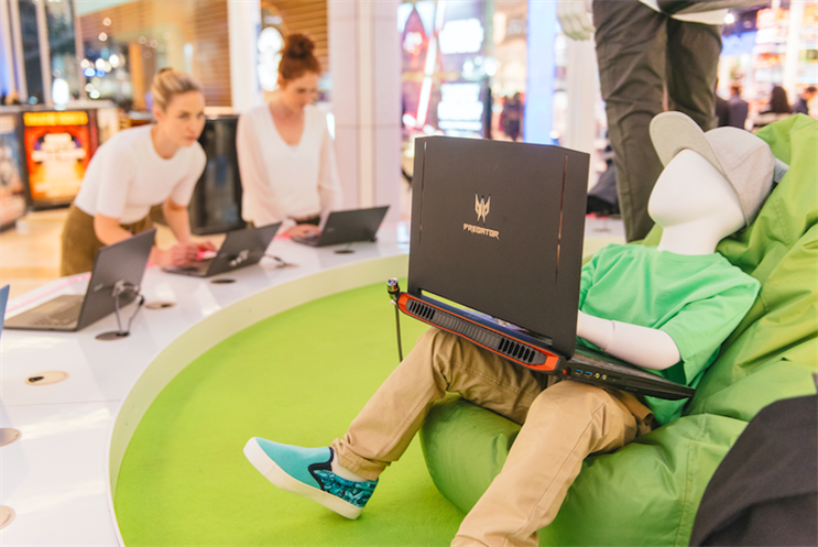 The activation spaces features four mannequins