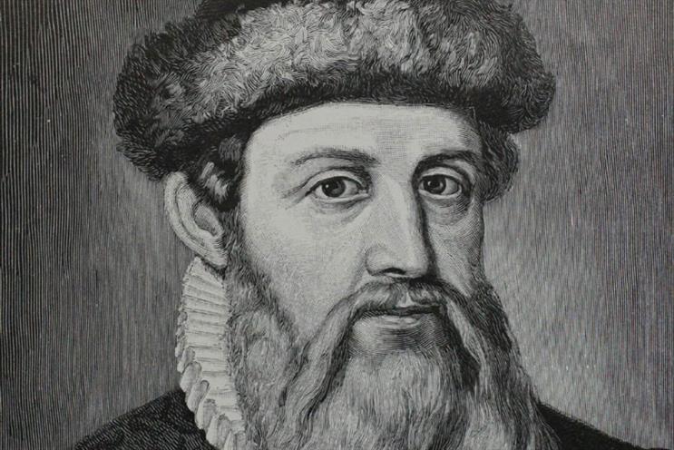 History Of Advertising No 130 Johann Gutenberg S Printing Press