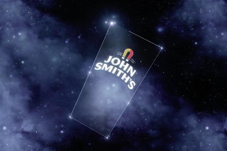 The 100-star constellation represents the shape of a pint of beer
