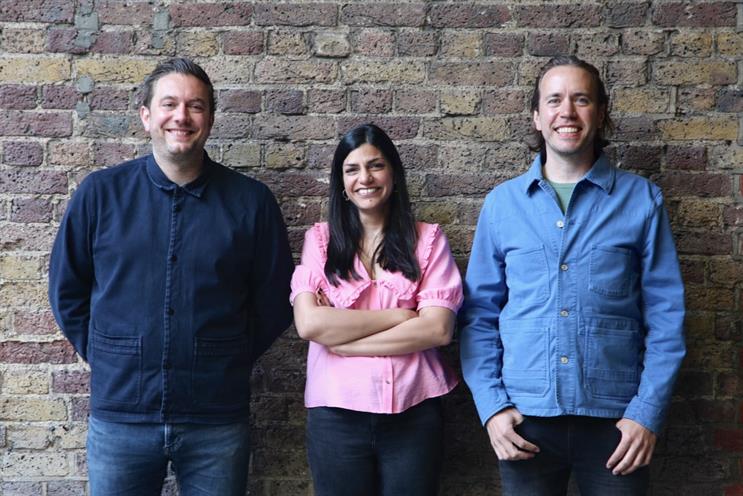 Joint's new management team: Matthew Robinson (left), Rowenna Prest and Algy Sharman