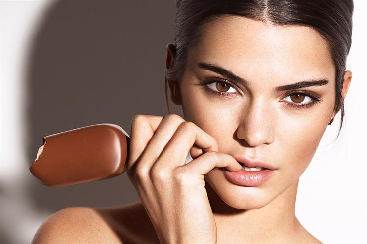 Kendall Jenner: the fashion model is promoting Magnum at the Cannes Film Festival