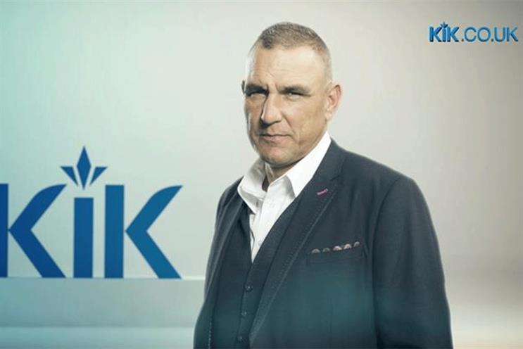 Vinnie Jones: stars in Kik e-cig ad