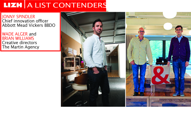 A List Contenders: Jonny Spindler; Wade Alger and Brian Williams
