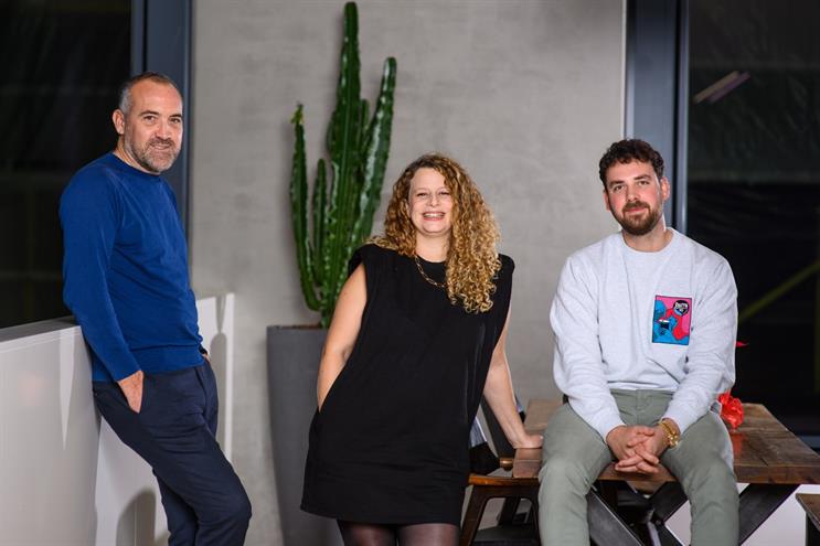 Mark Elwood (left), Rebecca Rowntree and David Allen
