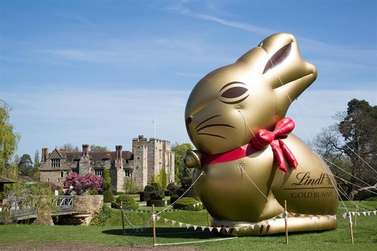 Lindt: well known for its gold foil-wrapped Easter bunny (photo from a 2016 experience)