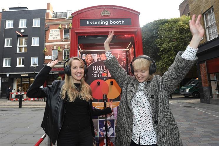 Mastercard's BRITs Listening Booth opens in Covent Garden