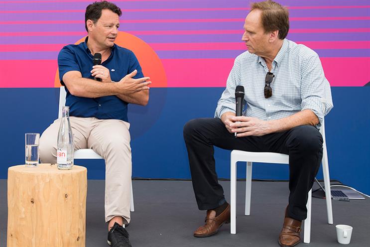RB Health's Laurent Faracci and McCann Worldgroup's Harris Diamond talk it out