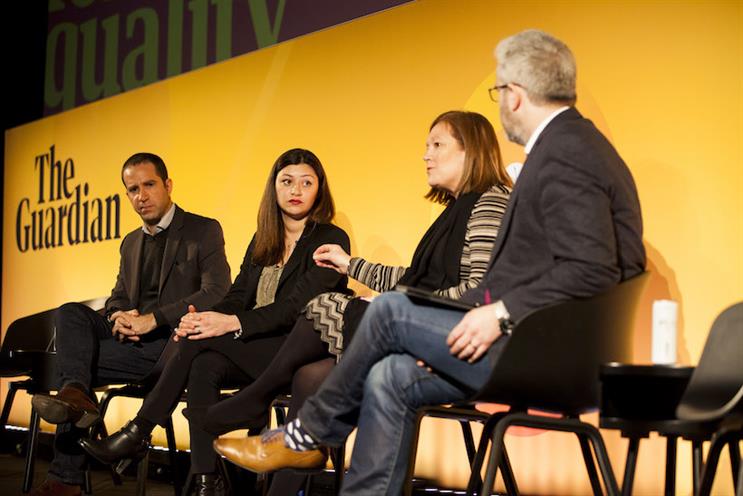 Candid panel (L-R): Hilton, Pak, Burley and Stirrat