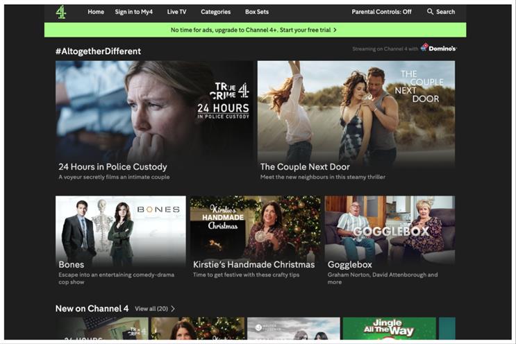 Channel 4 to launch new streaming ad formats in the new year