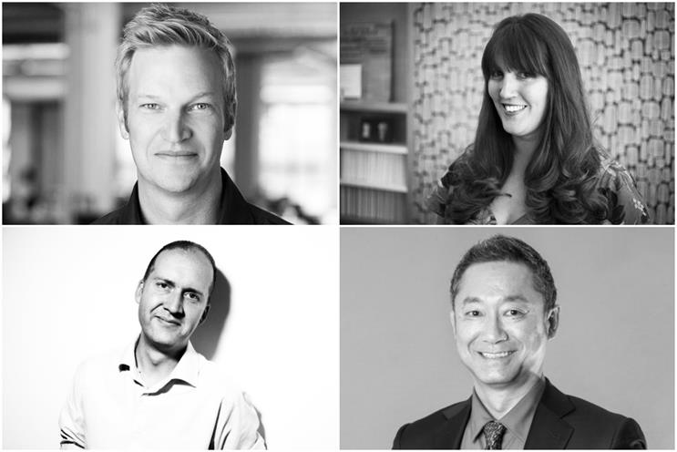 Clockwise from top left: Juhl, Brunwin, Nakamura and Markey