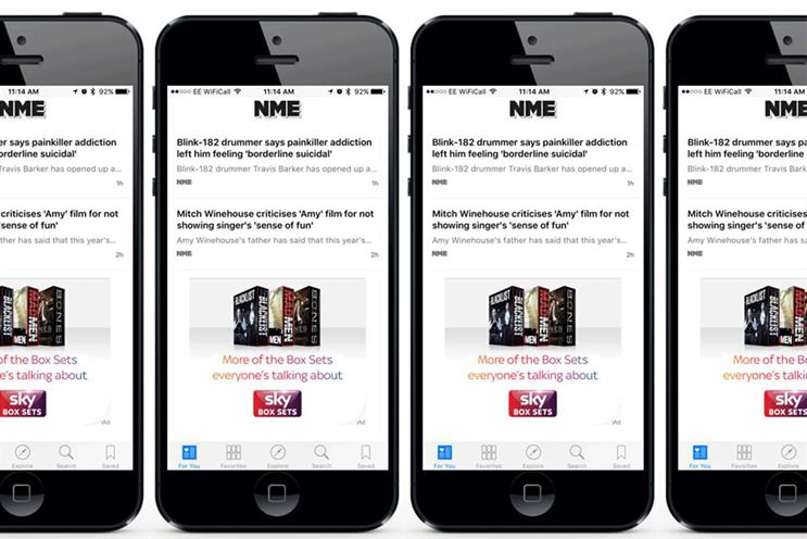 NME: runs Sky promotion