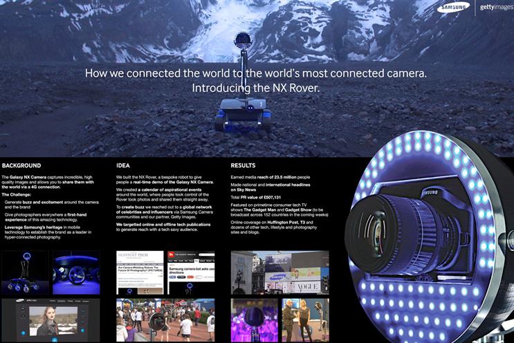 Samsung: 'the NX Rover' by Cheil is the most shortlisted campaign