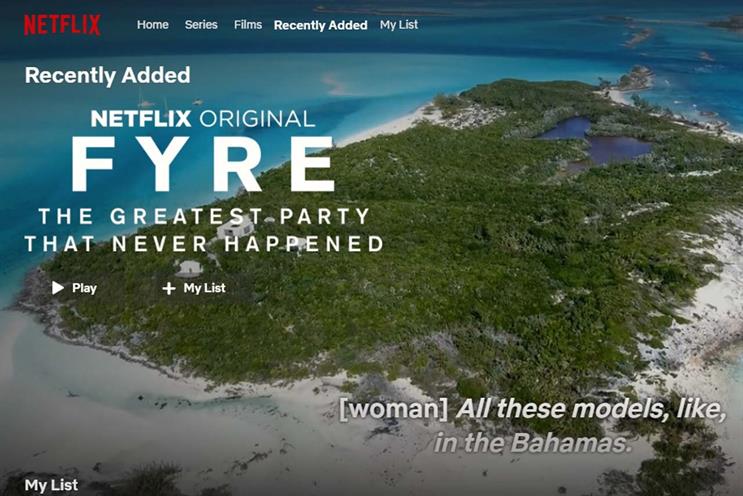 Netflix: has bounded up the rankings