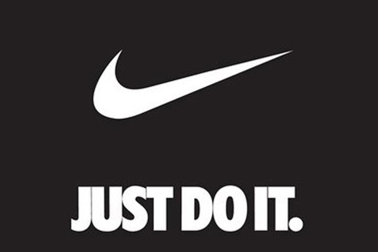 nike logo and tagline