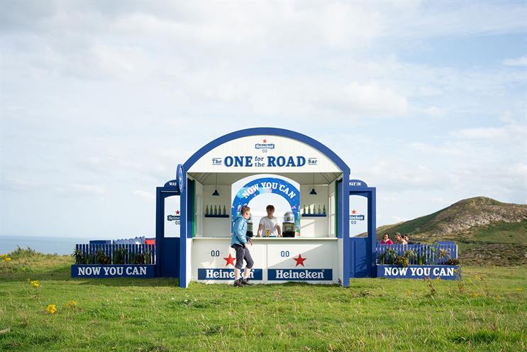 Heineken: bar will visit picturesque location in Ireland
