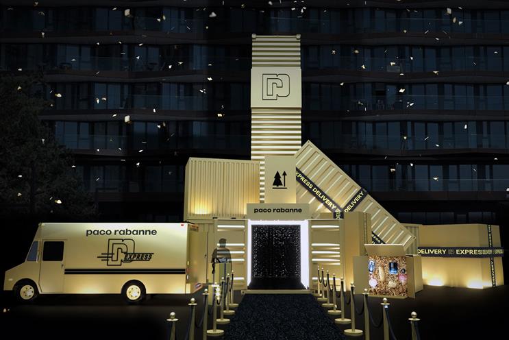 Paco Rabanne: guests can open 'lockers' to obtain gifts