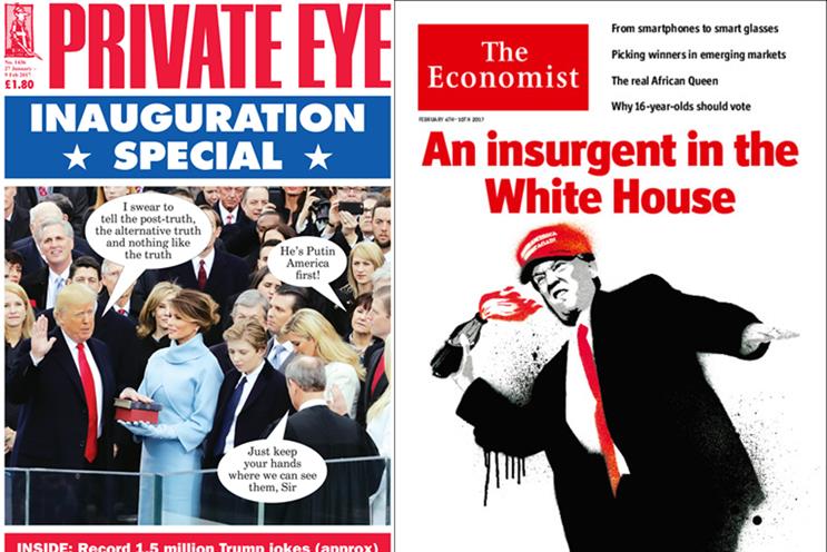 Private Eye and The Economist: two slants on the Trump presidency