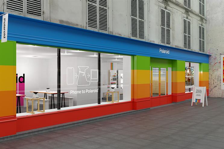 Polaroid: visitors can try out the products