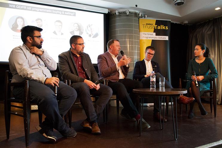 Malik (far left) believes UK's premium publishers should band together as a GDPR solution for marketers