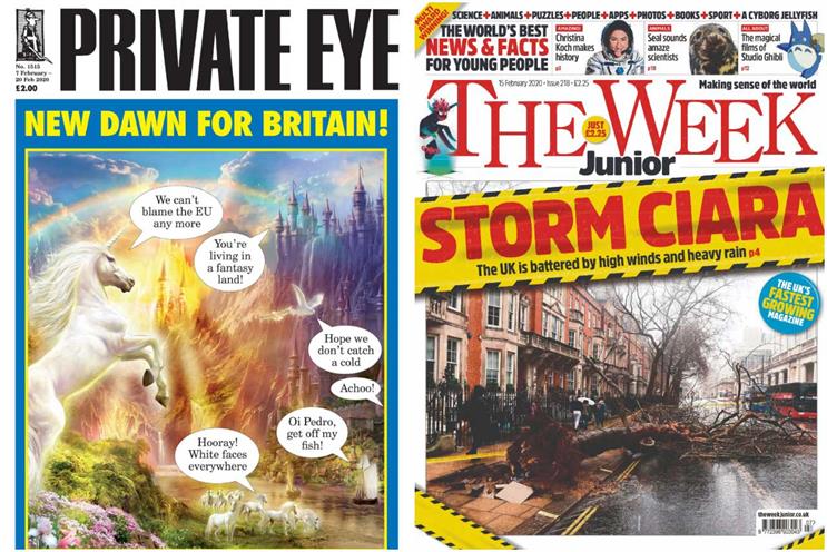 Private Eye and The Week Junior: showing growrh