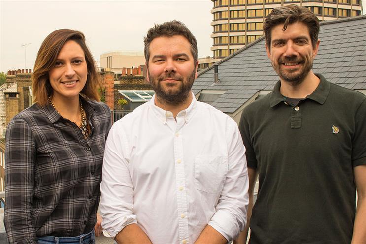(l-r): Flora Proudlock, Tom Sneddon, Richard Beer