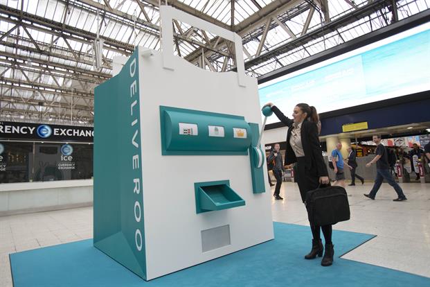 The RooMachine was placed within London's Waterloo train station
