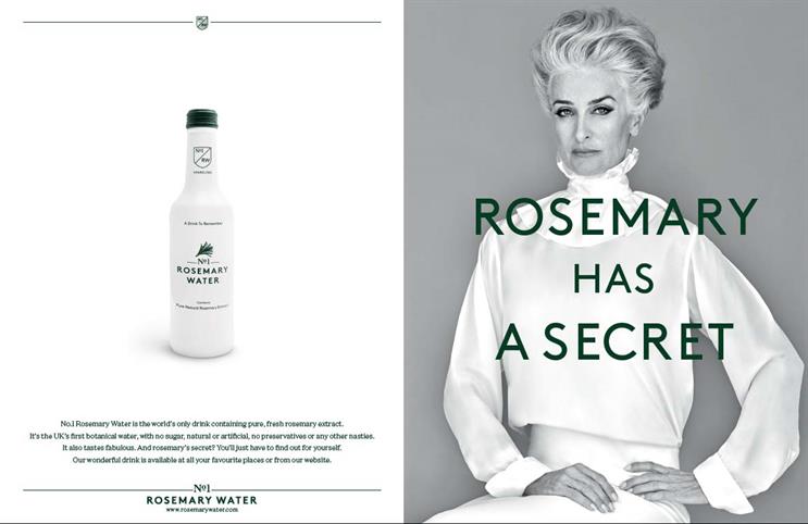 Rosemary Water bounces back from ASA ban with glossy double-page ads