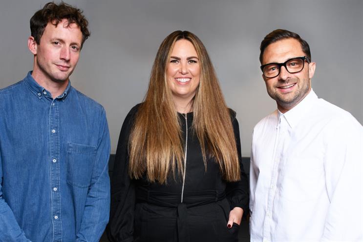 Saatchi & Saatchi squad leaders (left to right): Humphrey Taylor, Alicia Iveson and Jonathan Tapper