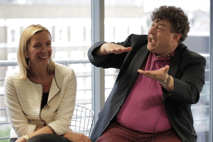 Sarah Todd and Rory Sutherland: at the the Last Mile book launch