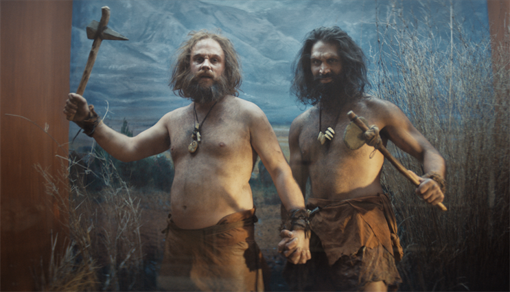 'Have you heard': cavemen discuss Tan France's 'Queer Icons'