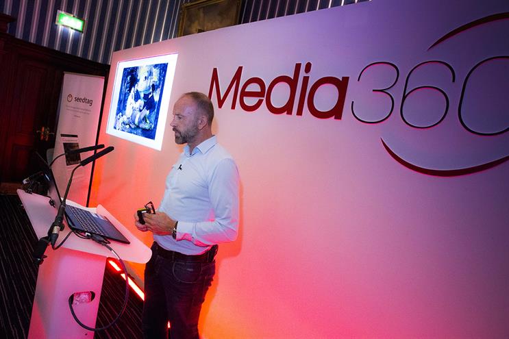 Jon Hewson, commercial director, Seedtag speaking at Media360