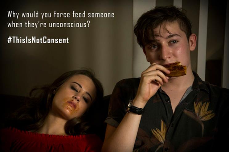 Normal life takes menacing turn in sexual-consent campaign