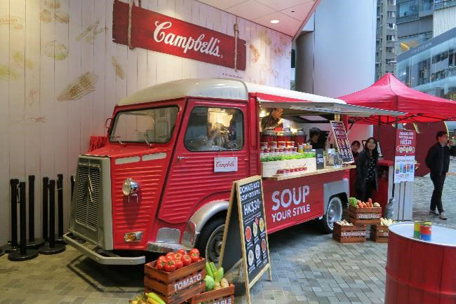 Campbell's Soup targets Hong Kong market with soup truck