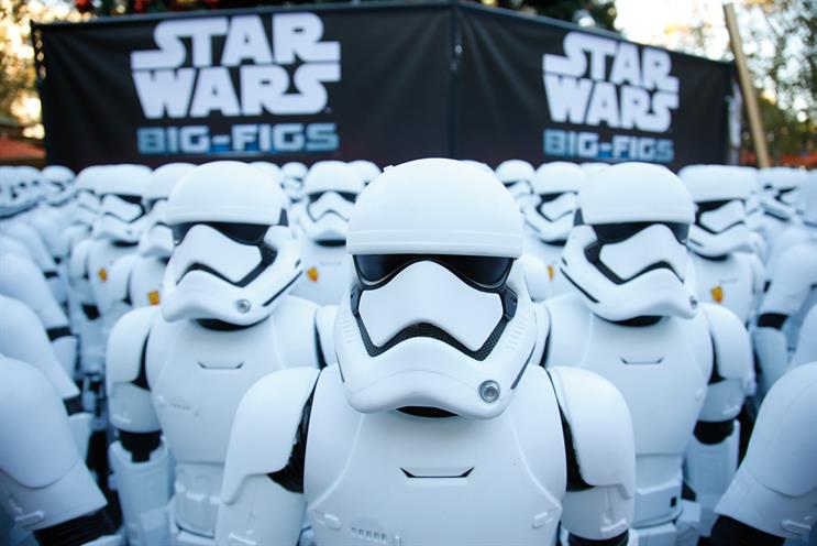 Star Wars: one of several high-profile movie releases during 2015 that helped cinema ad sales at DCM rise 27 per cent over the year