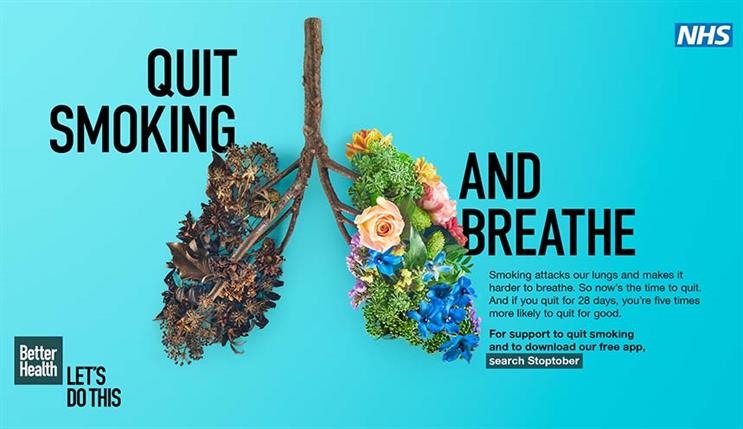 Stoptober campaign goes back to basics as pandemic prompts smokers to quit