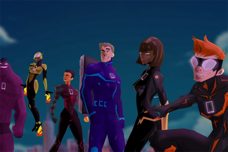 The IAB created superhero characters which personify mobile ad types: The Soldier (standard banner), The Star (rich media banner), New Kid on the Block (pre-roll video), Team Jester (in-read), Loyal Help (MPU), Reckless Hero (interstitial)