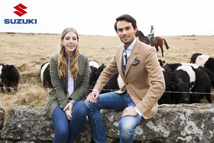 Suzuki: Katherine Ryan and Mark Francis will star in "adventure" campaign