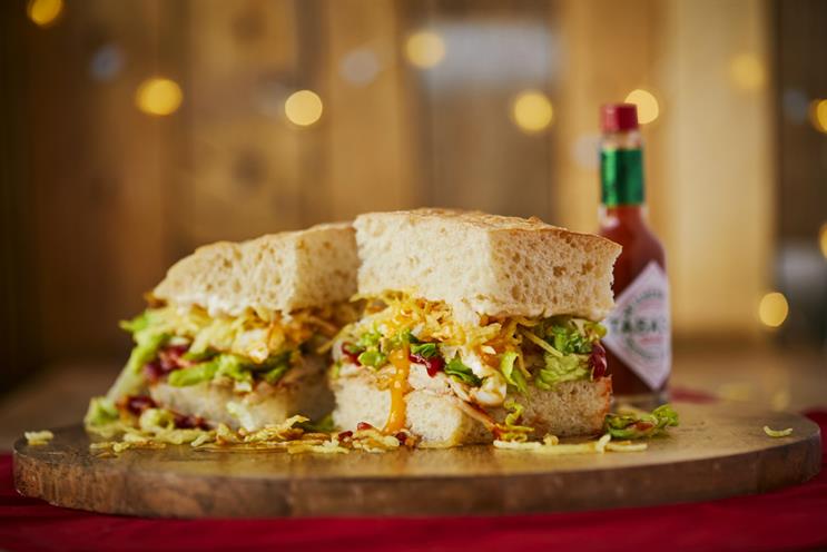 Tabasco takes Christmas breakfast sandwich on UK tour