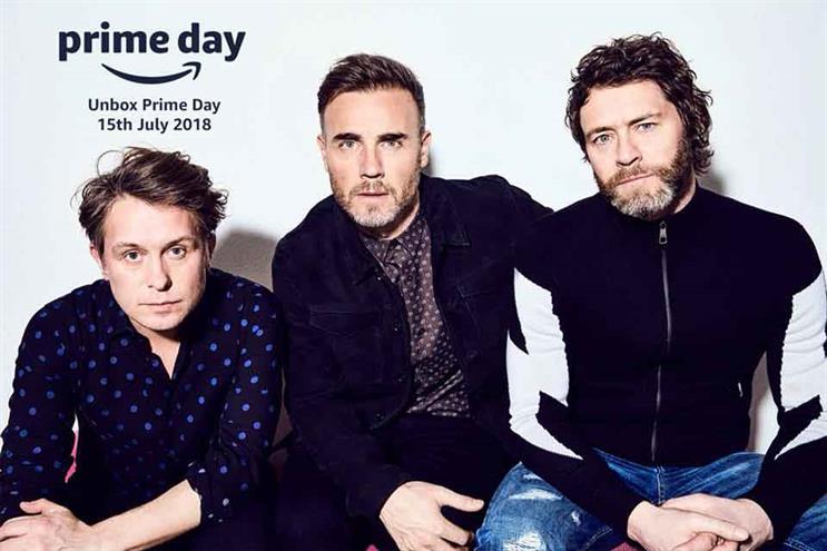 Amazon to host Take That gig to promote Prime membership