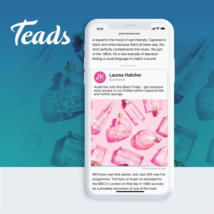 Teads: connects advertisers with premium publishers