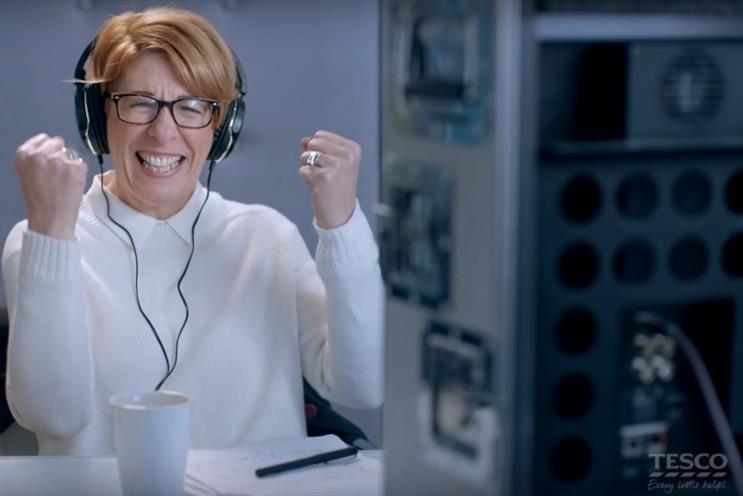 Tesco ad: psychotherapist and matchmaker Rachel Morris celebrates a successful pairing