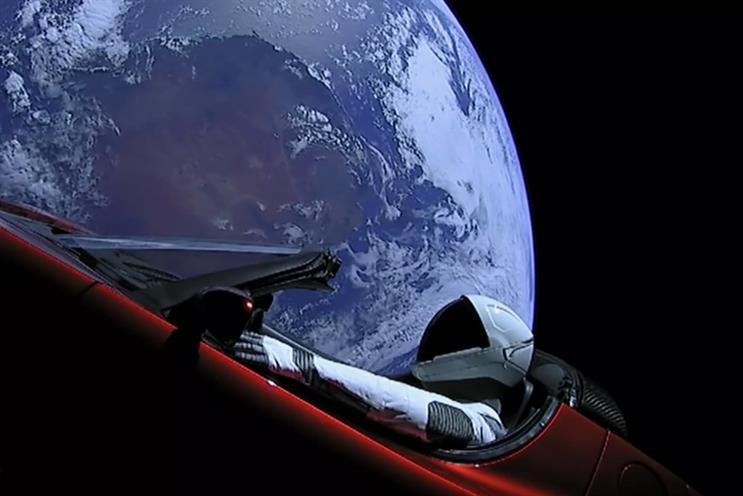 Tesla Roadster: the first car brand in space