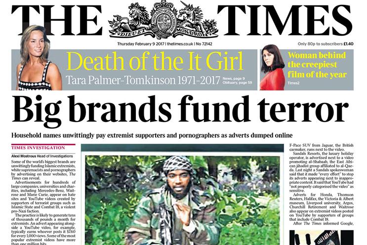 Brands accused of funding terror groups through online ads