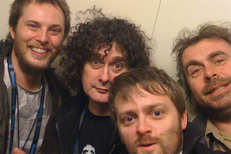 Beattie (second from left): film projects include Moon, Attacking The Devil, Nureyev: An Orgy Of One, Dating Eliza, Mute and Six Minutes To Midnight