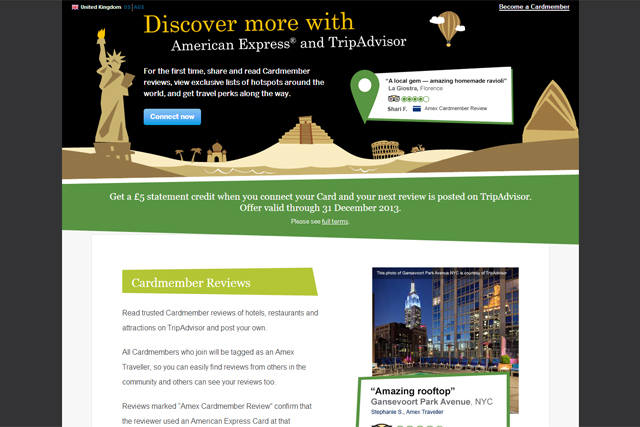 American Express partners with TripAdvisor