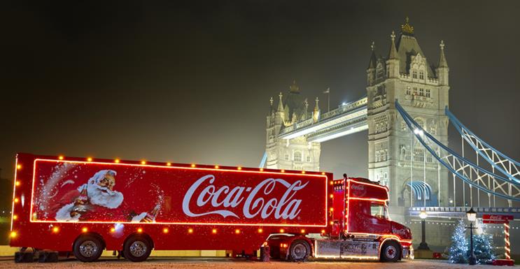 The Cola-Cola Christmas truck is cruising to a town near you soon